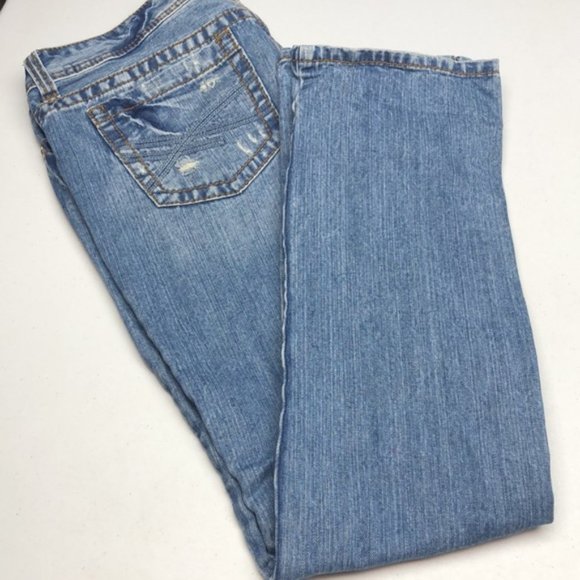 LIKE NEW VINTAGE AEROPOSTALE BAYLA SKINNY JEANS 12/31x30 100% COTTON 🦋 - Picture 13 of 14